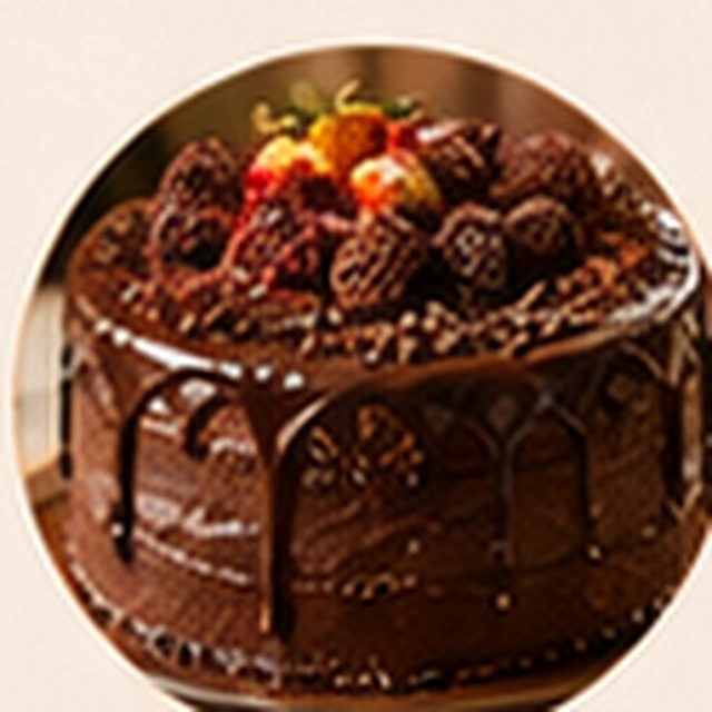 Bolo artesanal de chocolate