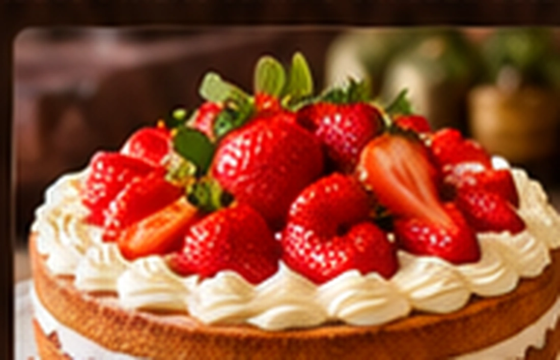 Naked cake com morangos